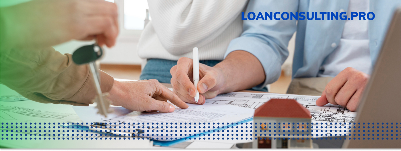 Residential Loan - photo graphics person signing contract for a house