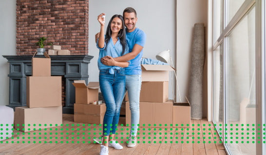 HOW MANY PEOPLE TAKE OUT HOME LOANS - photo couple moving into new home