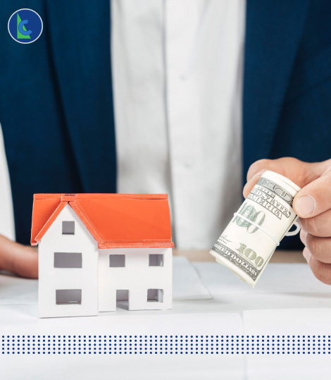 BEST LOW INTEREST LOANS - photo graphics small house model roll of dollar bills