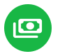 DOWN PAYMENT - photo graphics dollar bill icon in a green circle