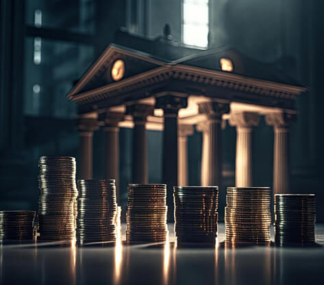 SMALL BUSINESS LOAN BANKS - photo graphics stack of coins